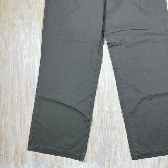 NWT Calvin Klein Weekend Khaki Flat Front Relaxed Leg Solid Beige Y2K Pants 16 - Picture 5 of 15